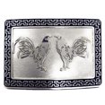 thumbnail image 1 of Western Cowboy/Cowgirl Silver Metal Large Square Belt Buckles In Multi Symbol, 1 of 2