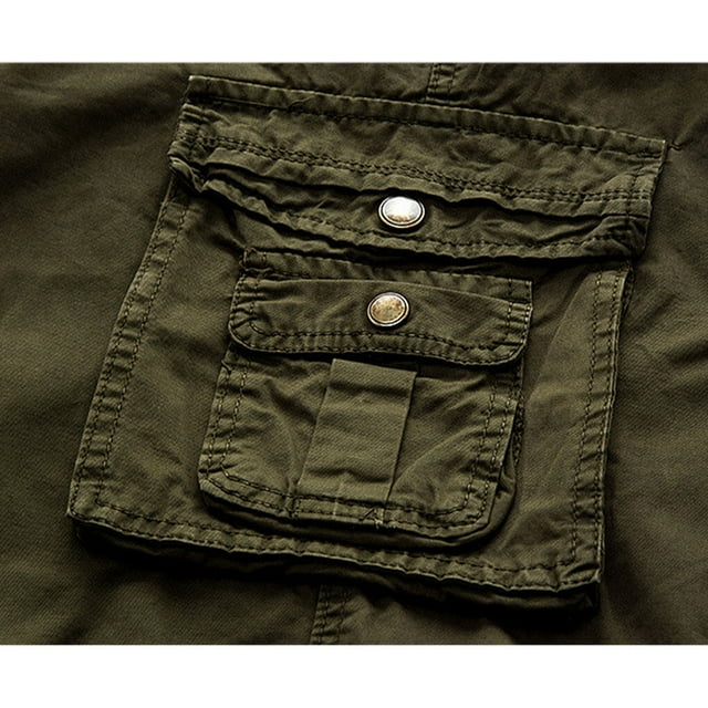 pitrice Cargo Shorts Pantalons Décontractés Homme Tenue Résistance à l'Usure Épaissir Exécution Résistance à l'Usure Multi Extérieur Intérieur Longue Durée Commodity Work Costume Vert 31