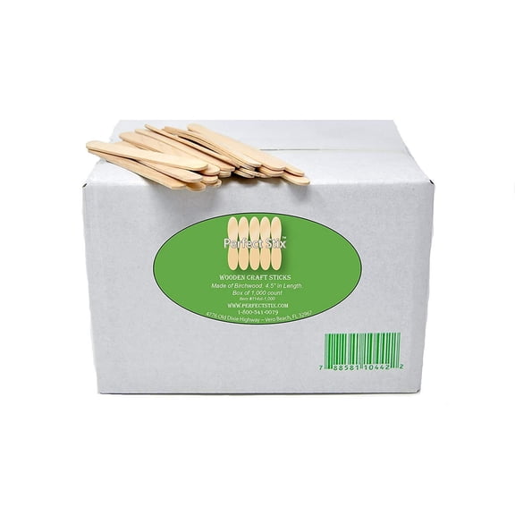 Perfect Stix Wooden Ice Cream Sticks 4.5" length ( pack of 1000)