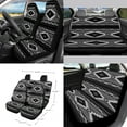 thumbnail image 2 of Renewold American Tribal Black 15 PCS Car Seat Cover Full Set, with Steering Wheel Seat Belt Strap Rear View Mirror Cover Trash Can Coaster Keychain Air Vent Storage Bag Car Decor Universal Fit, 2 of 7