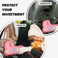 thumbnail image 4 of Easygdp Stylish High Heels On Books Car Kick Mat Seat Cover 2 Pcs Anti-Kick Pockets Storage Mat Back Seat Cover Car Seat Protector, 4 of 8