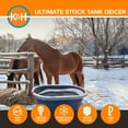 thumbnail image 5 of K&H Pet Products Ultimate Stock Tank Deicer w/ Cord Clip Red 1000 Watts, 5 of 11