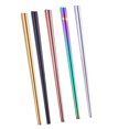 thumbnail image 3 of 5 pares de palillos cuadrados de 21 cm Palillos antideslizantes reutilizables de acero inoxidable 304 Sushi Hashi (chapado en col HOMEMAXS 7175771-MX, 3 of 6