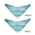 thumbnail image 3 of Naloa Teal Turquoise Wood Dog Bandana Large and Small-Dog Scarf Bib Handkerchief Accessories for Dogs and Cats(S-L)-Large, 3 of 5