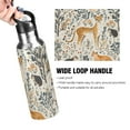 thumbnail image 4 of Yayeee 20oz Double Wall Stainless Steel Water Bottle with Flip Straw, Animals in A Forest Pattern, 4 of 7