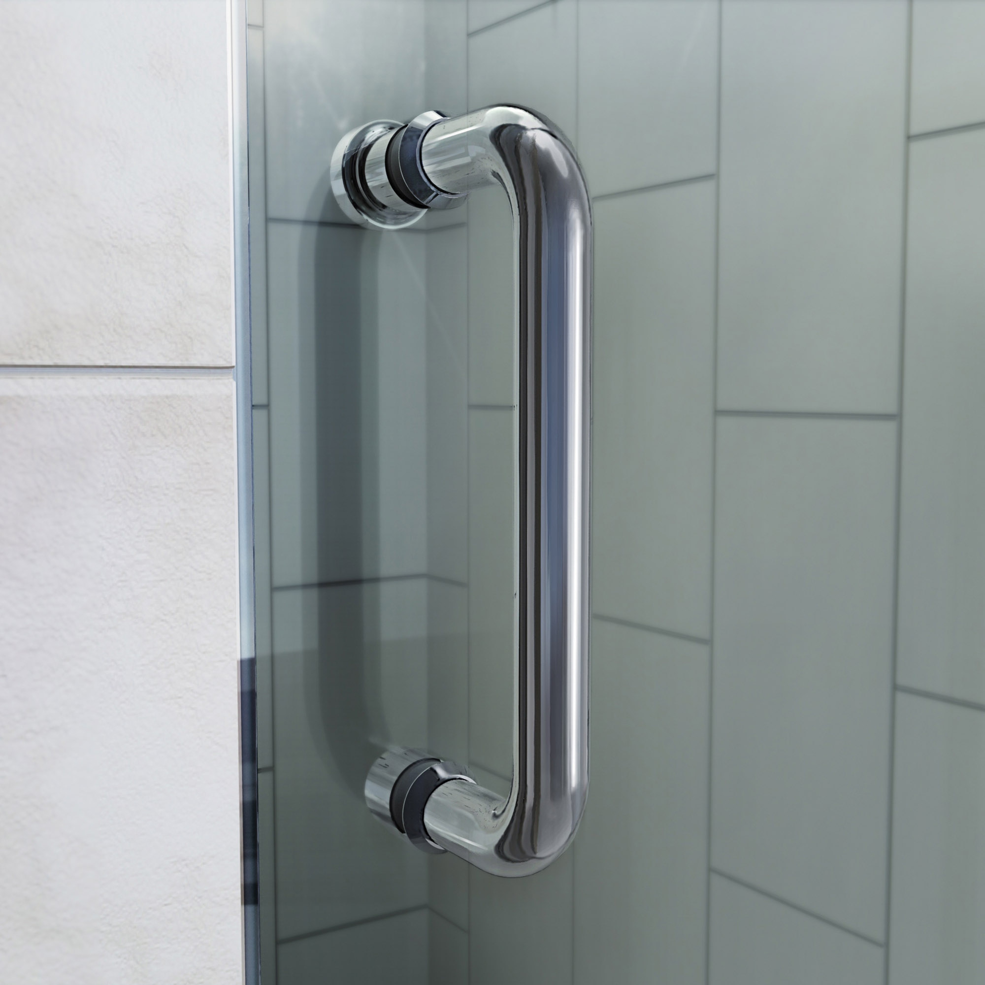 Dreamline Flex 32 In D X 32 In W X 76 3 4 In H Semi Frameless Shower Door In Chrome With