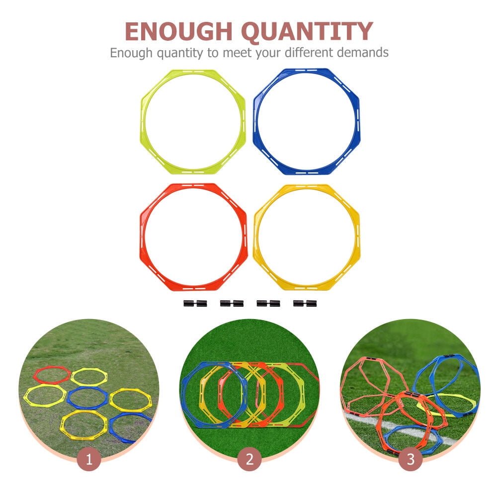 IFANLANDOR Football Training Agility Improvement Rings for Athletes 8Pcs