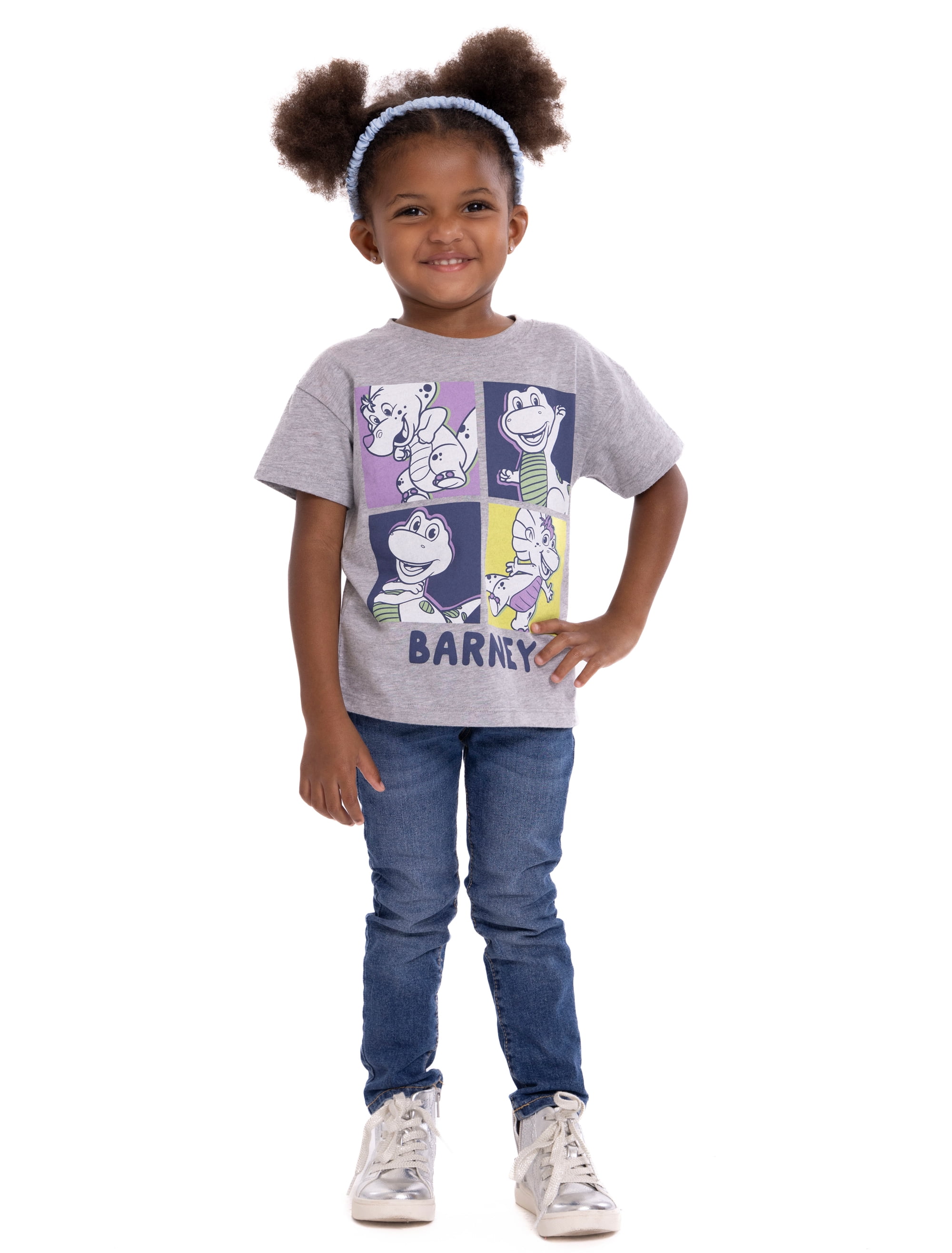 Barney Toddler Graphic Crewneck Tee with Short Sleeves, Sizes 12M-5T