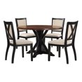 thumbnail image 3 of Delina 5-PC Dining Set in Engineered Wood Natural Tobacco Top, 3 of 10