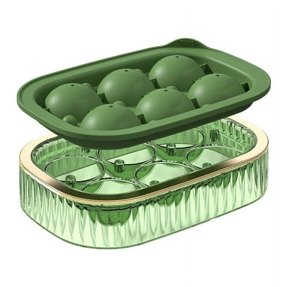 Moule à glaçons rond pour maison, bar, cocktail, bourbon, whisky, boisson - Vert