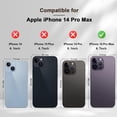thumbnail image 2 of Flip Wallet Case for iPhone 14 Pro Max 5G,Leather Magnetic Folio Cover with Card Holder,Kickstand - TPU Shockproof Durable Protective Phone Case,Brown, 2 of 7