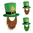 thumbnail image 2 of Odeerbi St. Patrick's Day Top Hat with Beard for Men Women New Trendy Green Irish Hat With Beard Performance Hat Unisex Party Hat, 2 of 2