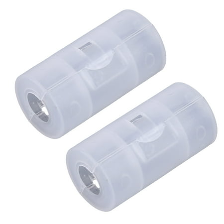 

2x AA to C Size Battery Converter Adaptor Adapter for Case