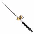 thumbnail image 2 of Yeacher Portable Telescopic Mini Fishing Pole Set Pocket Pen Shape Folded Fishing Rods Kit with Reel Wheel, 2 of 7