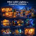 thumbnail image 5 of Mini LED Lights 10 Pack, Battery Powered Spot Lamps with Batteries, Micro Lights for DIY Crafts, Models, Display Case, Decorative Lighting,Warm White, 5 of 6