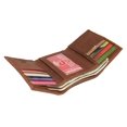 thumbnail image 5 of Marshal Capricorn Zodiac Logo RFID Blocking Real Leather Bifold Trifold Wallet for Men Trifold, 5 of 7