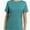 Aqua, variant on Womens Short Sleeve Basic Shirts Crewneck Tees Loose Fit Fashion Tops Casual Summer Clothes