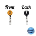 thumbnail image 3 of Running Jogging Woman Exercise Retractable Reel ID Badge Key Card Name Tag Holder with Clip, 3 of 7