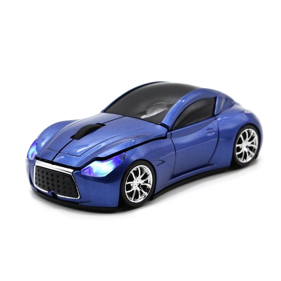 Mouse inalámbrico deportivo con forma de auto MGbeauty 1600 DPI azul