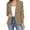 Khaki, variant on HNMKIU Solid Long Sleeve Button Knit Cardigan Jacket Casual Formal Womens Open Front Cover Up Navy - XL