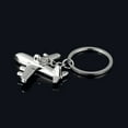 thumbnail image 4 of OPOLSKI Keychain Creative Sturdy Civil Airplane Pendant Mini Keyring Silver, 4 of 7