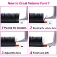 thumbnail image 2 of Extensiones de pestañas FADLASH Mega Volume 4D 5D 6D 7D 0.03 mm C Curl, 2 of 6
