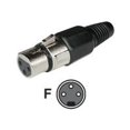 thumbnail image 1 of C2g (cables To Go) Xlr In-line Female Connector - Connecter - Color:  Black And Silver, 1 of 2