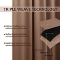 thumbnail image 4 of TOPCHANCES Outdoor Blackout Top Grommet Curtain Panel, Waterproof Outside Privacy Curtains for Bedroom, Patio, Porch, Gazebo, Pergola, Pavilion, 52"x108", 2 Panels, 4 of 8