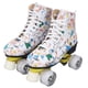 thumbnail image 4 of Patines de ruedas de doble fila, Patines de ruedas de doble fila de 4 ruedas Patines de ruedas de graffiti creados magistralmente, 4 of 12