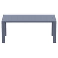 thumbnail image 2 of Compamia Vegas 86" Table à Manger Extensible en Gris Foncé, 2 of 16