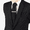 Black, variant on Men Wide 8CM Shiny Necktie Handkerchief Tie Bar Clip Pocket Square Wedding Set
