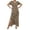 Khaki, variant on Daznico Elegant Dresses for Women,Women's Casual Dress V Neck Short Sleeve Leopard Print Flowy Comfortable Daily Wear Vacation Fall Dress,Dresses for Women Hide Tummy
