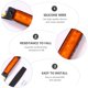 thumbnail image 3 of WASHWEPE 10Ud Luces Laterales LED Amarillas Para Semi Tráiler Con Robusto Y, 3 of 6