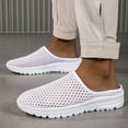 thumbnail image 7 of YLYL Women's Backless Mules Breathable Mesh Slip on Lightweight Walking Shoes for Vacation Work, 7 of 7