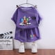 thumbnail image 3 of Conjunto de camiseta de Disney para niños y niñas, ropa de 2 piezas, pantalones cortos de dibujos animados, Camiseta deportiva, chándal de verano, 3 of 5