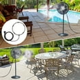 thumbnail image 6 of Pebbuoy Spray Ring Outdoor Misting Fan Kit with Nozzles Leakproof Easy to Install Misting Fan Attachment Patio Garden Fan Cool Accessories, 6 of 6