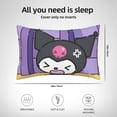 thumbnail image 2 of Kuromi and My Melody Throw Pillow Cover Decoration Pillow Case Cushion for Home Sofa Couch Queen Size 20x30 Inch, 2 of 7