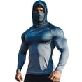 thumbnail image 2 of Viluyesy Men's UPF 50+ Sun Shirt, Lightweight Breathable Quick-Drying UV Protection Rash Guard Tops for Outdoor Hiking D Blue M, 2 of 7