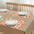 thumbnail image 3 of Halloween Jack O Lantern Silhouettes Pattern Summer Placemats Table Placemats Set Of 4-Linen Kitchen Washable Placemats Table Mats 11.8"x17.7" Non-Slip Heat Resistant, 3 of 6