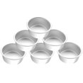 thumbnail image 1 of 4 Inch Cake Pan,6 Piece Mini Cake Pan Round Tier Baking Cake Pans Set for Baking Steaming,Baking Round Cake Pan, 1 of 8