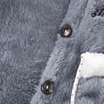 thumbnail image 6 of Toddler Summer Pajamas Soft Flannel Hooded Long Sleeve Top and Pants Winter Warm Homewear Set Toddler Boy Clothes Grey 2-3 Years, 6 of 6