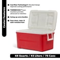 thumbnail image 4 of (2 pack) Igloo 48 QT Laguna Hard Sided Ice Chest Cooler, Red, 4 of 23
