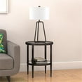 thumbnail image 4 of Evelyn&Zoe 20" Blackened Bronze Metal/Glass Side Table, 4 of 7