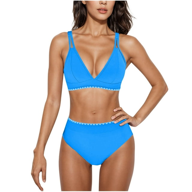 Trajes de baño tankini para mujer Trajes de baño de dos piezas con tirantes ajustables y espalda descubierta de color liso para mujer Trajes de baño para mujer Trajes de baño tankini para mujer