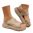 thumbnail image 3 of MKLEKYY Sandalias Plataforma Zapatos de Playa Zapatillas de Mujer Sandalias Planas de Una Sola Pieza para Vacaciones En La Playa 781, 3 of 5