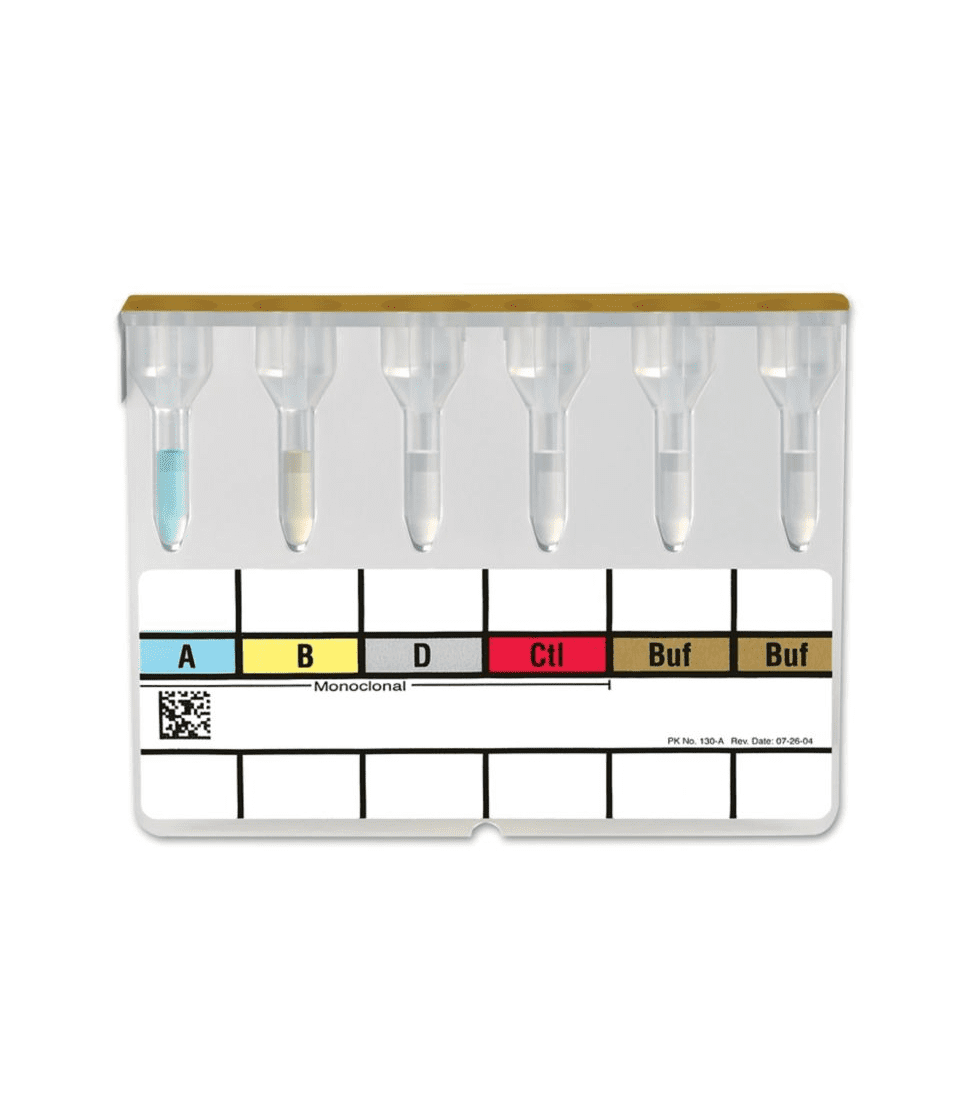 Blood Bank Reagent MTS Blood Grouping Test A / B / D Monoclonal