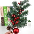 thumbnail image 3 of Red Berry Stems Artificial Pine Picks for Christmas Tree Decorations Christmas Flower Arrangements Wreath, 3 of 5