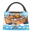 thumbnail image 1 of Balery Animals on Noah's Ark Floating Bolsa de Aislamiento Portátil – Bolsa de Almuerzo con Forro de Aluminio Mejorado, Funda Impermeable y Fácil de Limpiar para Picnic y Caja de Almuerzo, 1 of 6