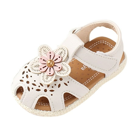 

Baby Shoes Toddler First Walkers Spring And Summer Boys And Girls Toddler Sandals Flowers Hollow Light Breathable And Comfortable