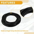 thumbnail image 6 of Unique Bargains 1pc 130PSI Max Pressure Universal Silicone Vacuum Tubing Hose Car Automotive Vacuum Line Silicone Black 15FT 3/16" 4mm ID 2mm ID 2mm Thickness, 6 of 8